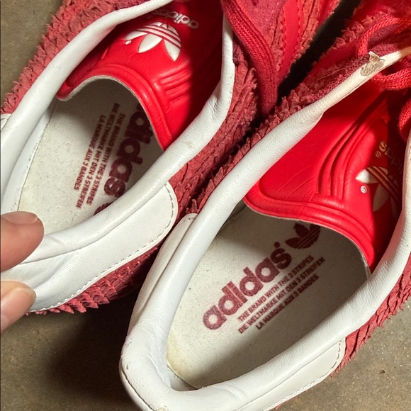 Adidas Vibrant Red Textured Sneakers - Picture 14 of 14